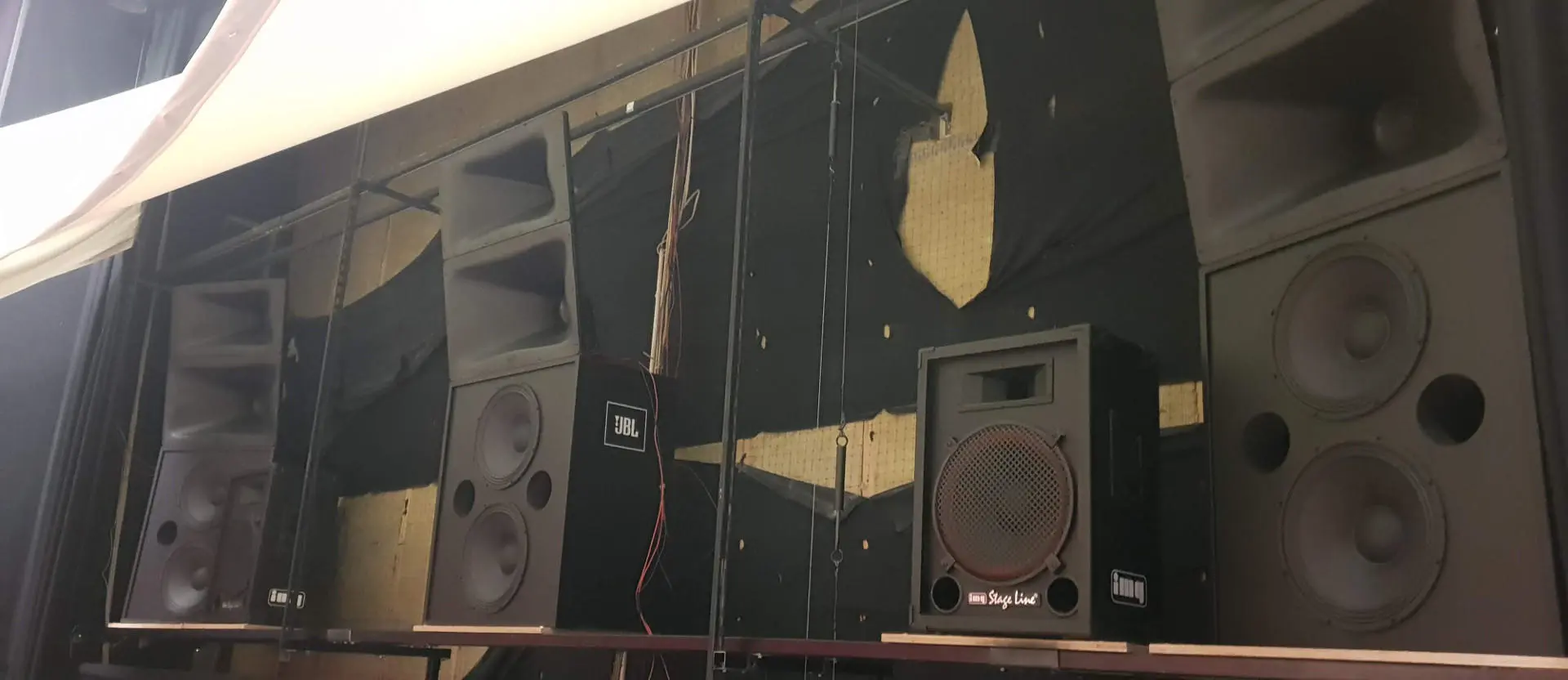 Dolby atmos speakers being installed
