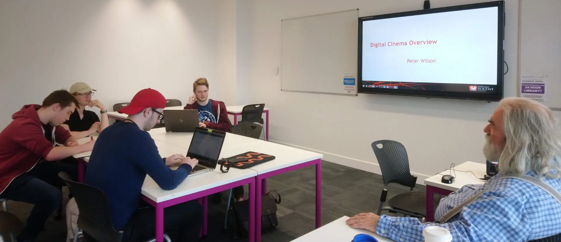 Students in a classroom
