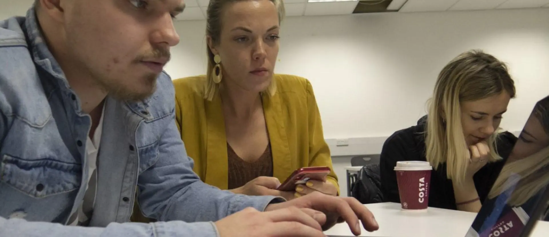 Solent PR and communications students at the crisis simulation event