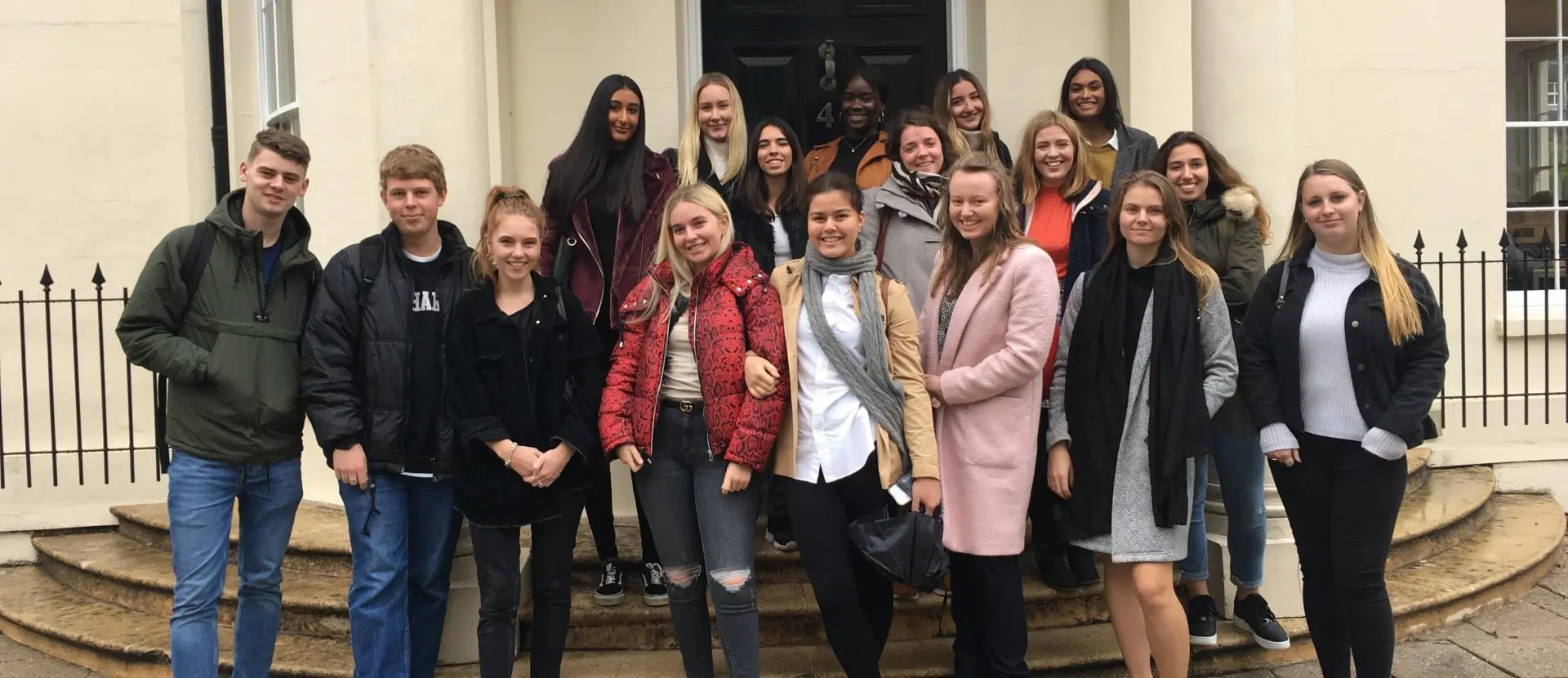 PR students visiting Five by Five