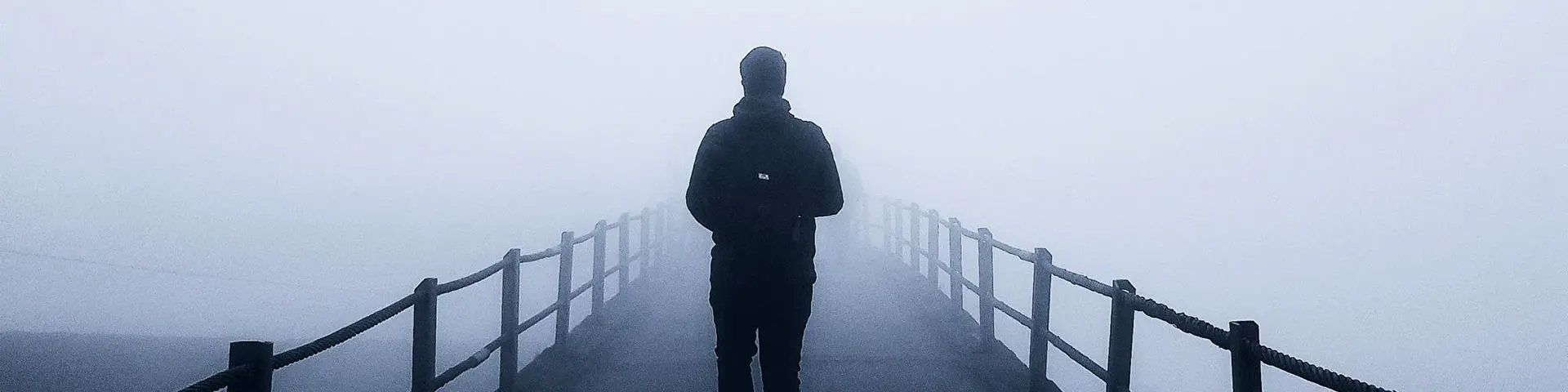 man on bridge