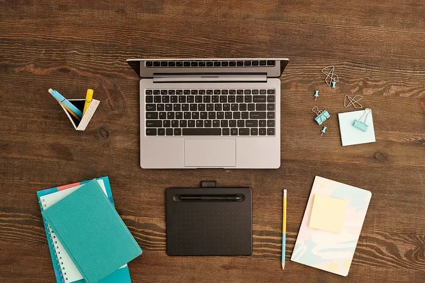 Image of laptop on a table
