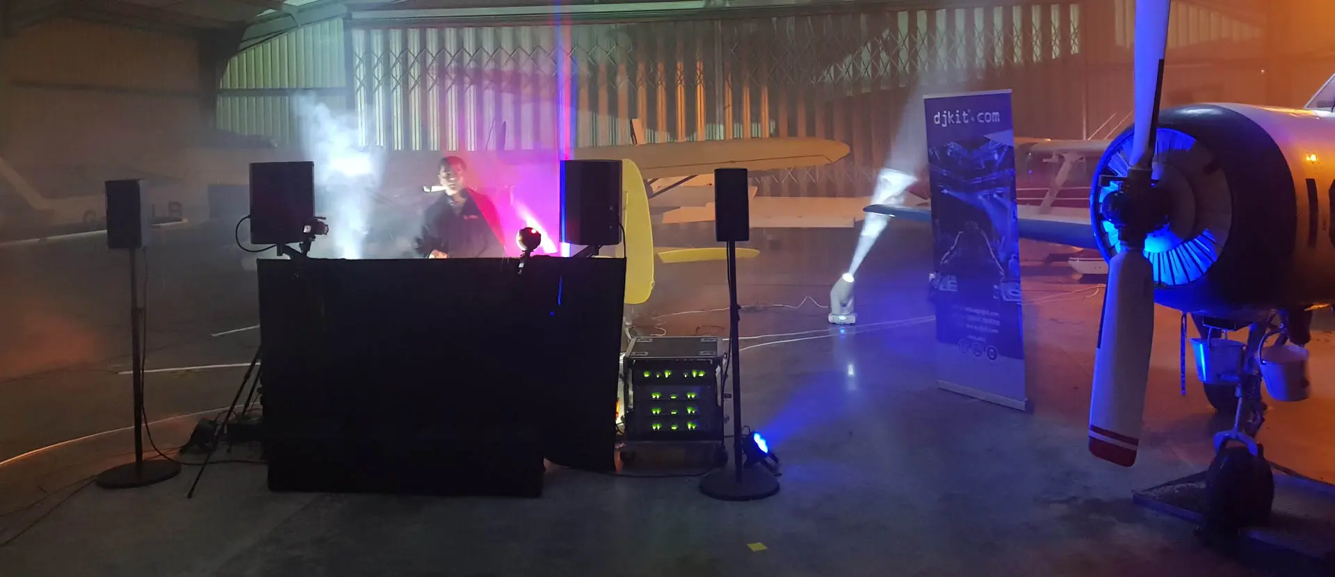 One of the DJs at the Porsche-sponsored event covered by our media technology students