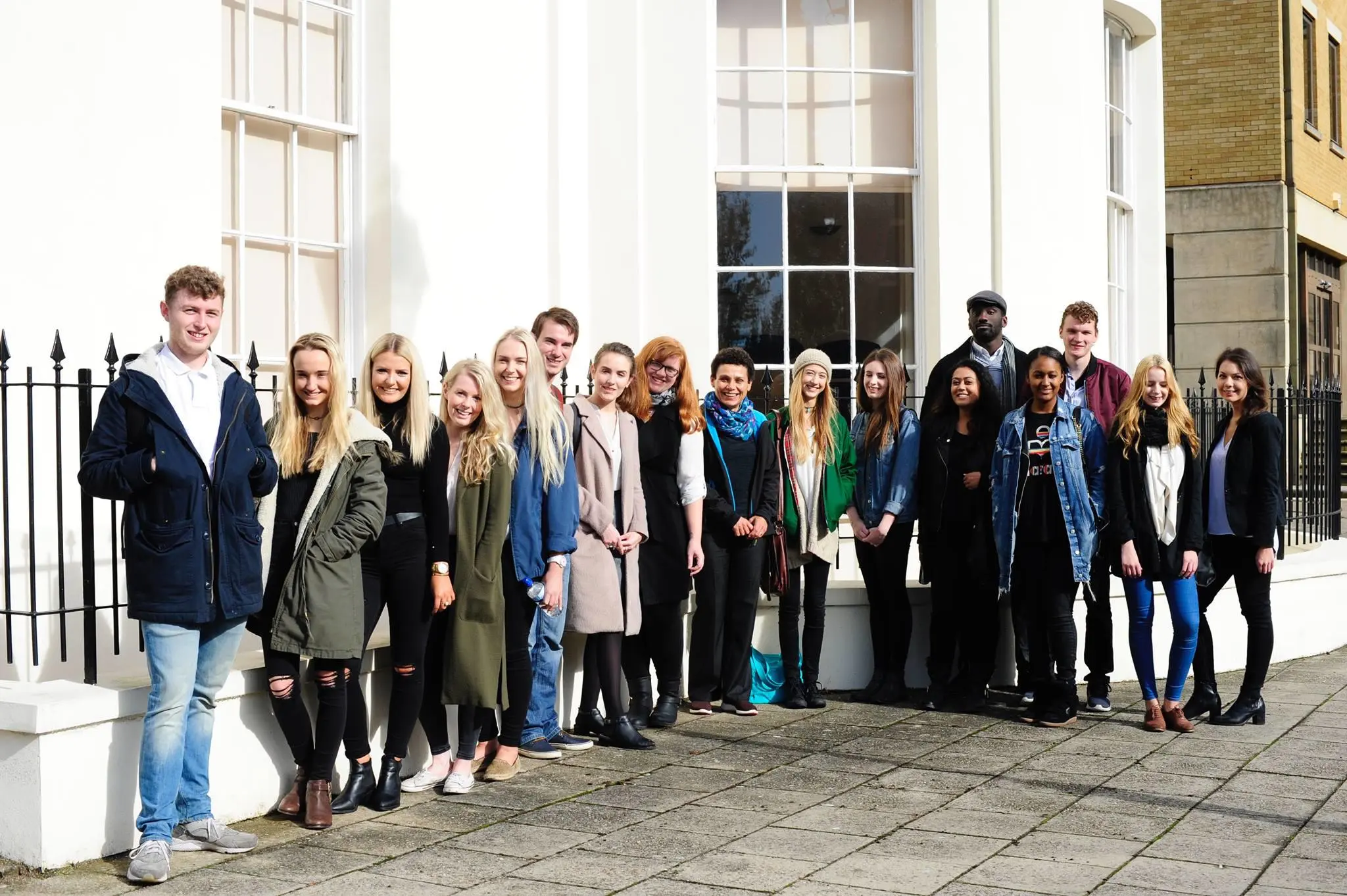A group of PR students on an industry visit