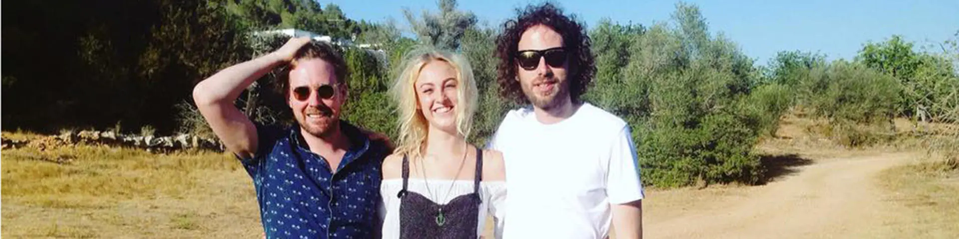 Ruby Munslow with the Kaiser Chiefs