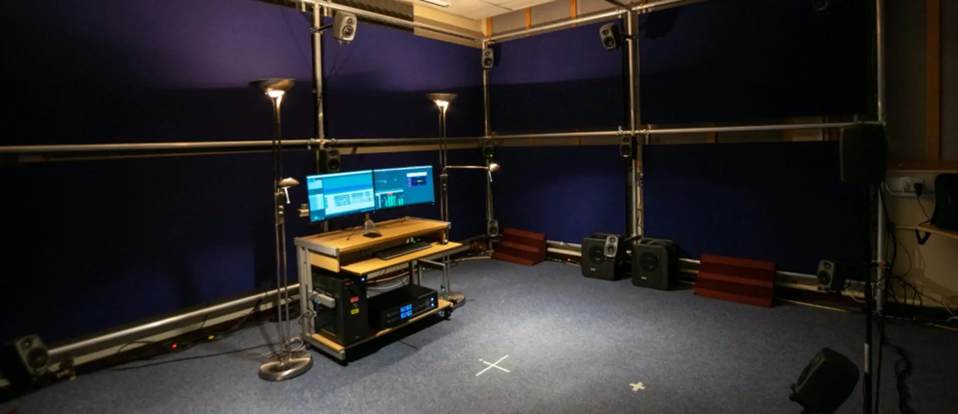 Solent University's spatial audio lab in RM707