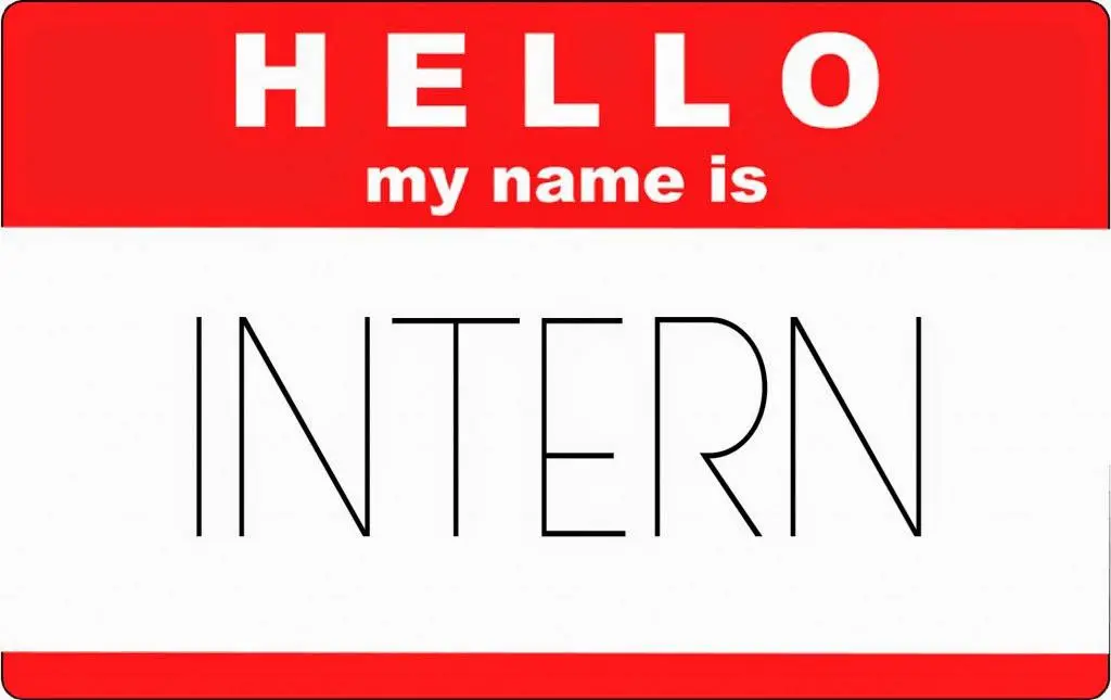 Intern name badge