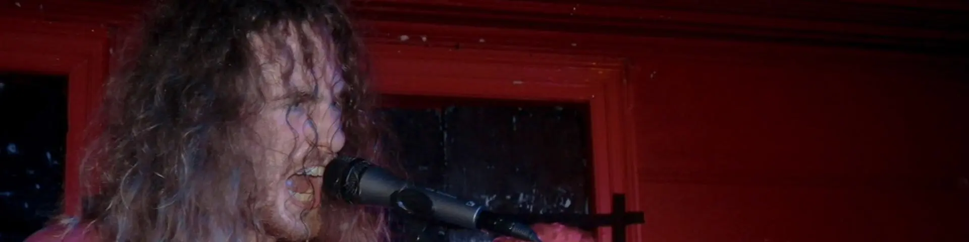 Lead singer at a gig