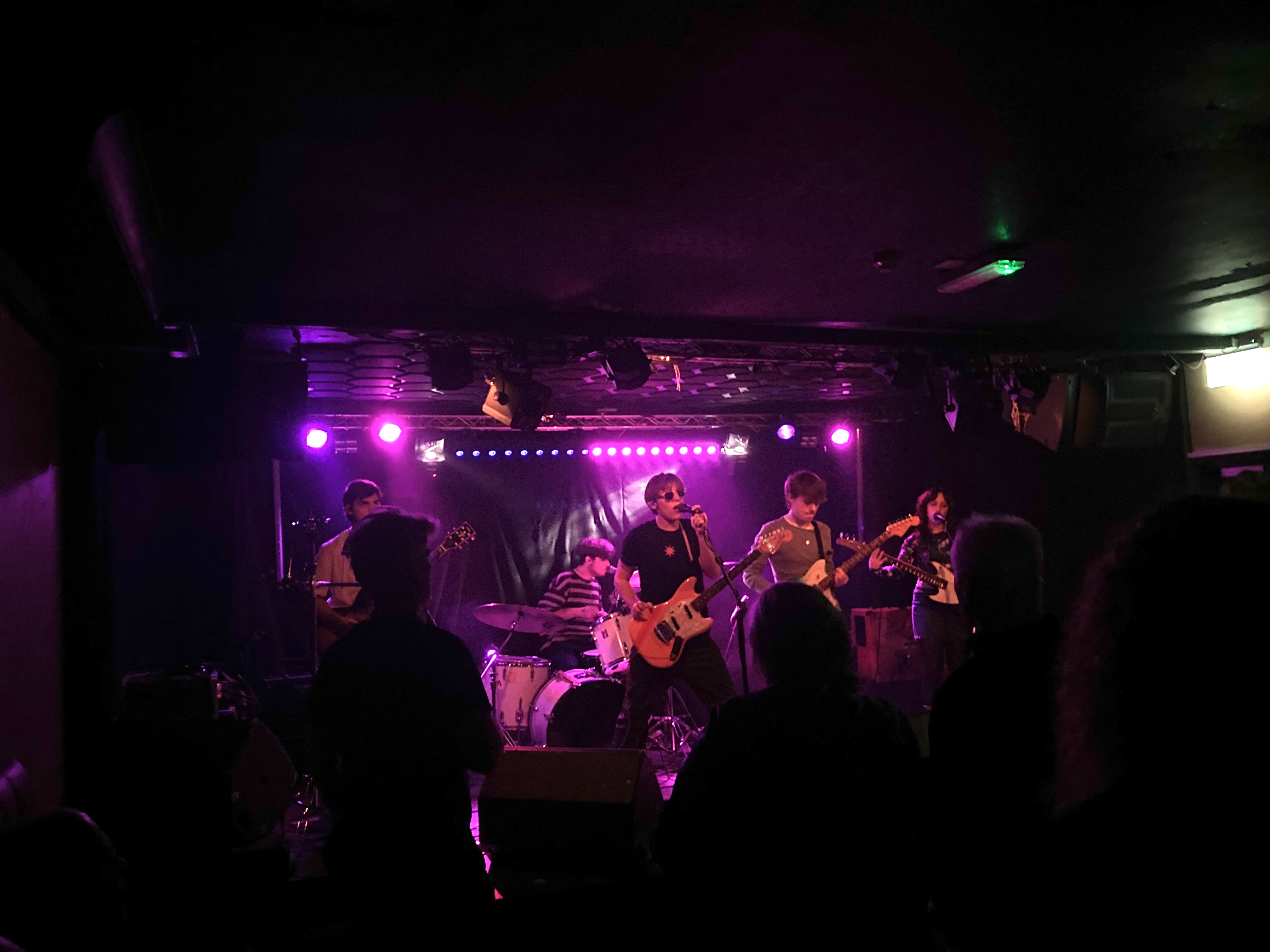 Sonne performing on stage