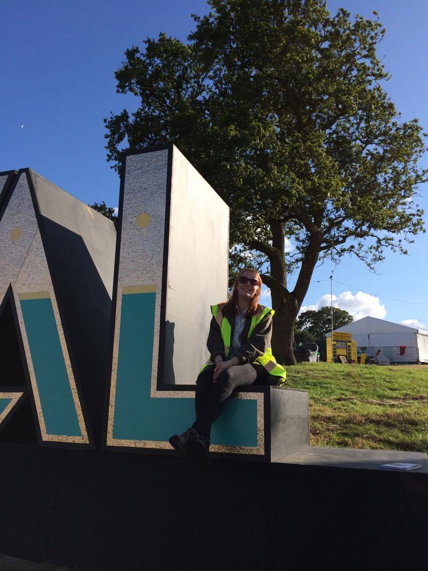 Rachel at the Bestival