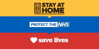 Lockdown logo: Stay at home, protect the NHS, save lives