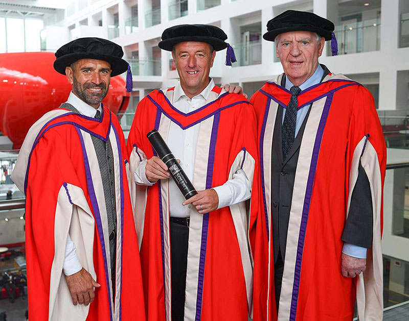 Left to right: Franny Benali, Matt Le Tissier, Lawrie McMenemy