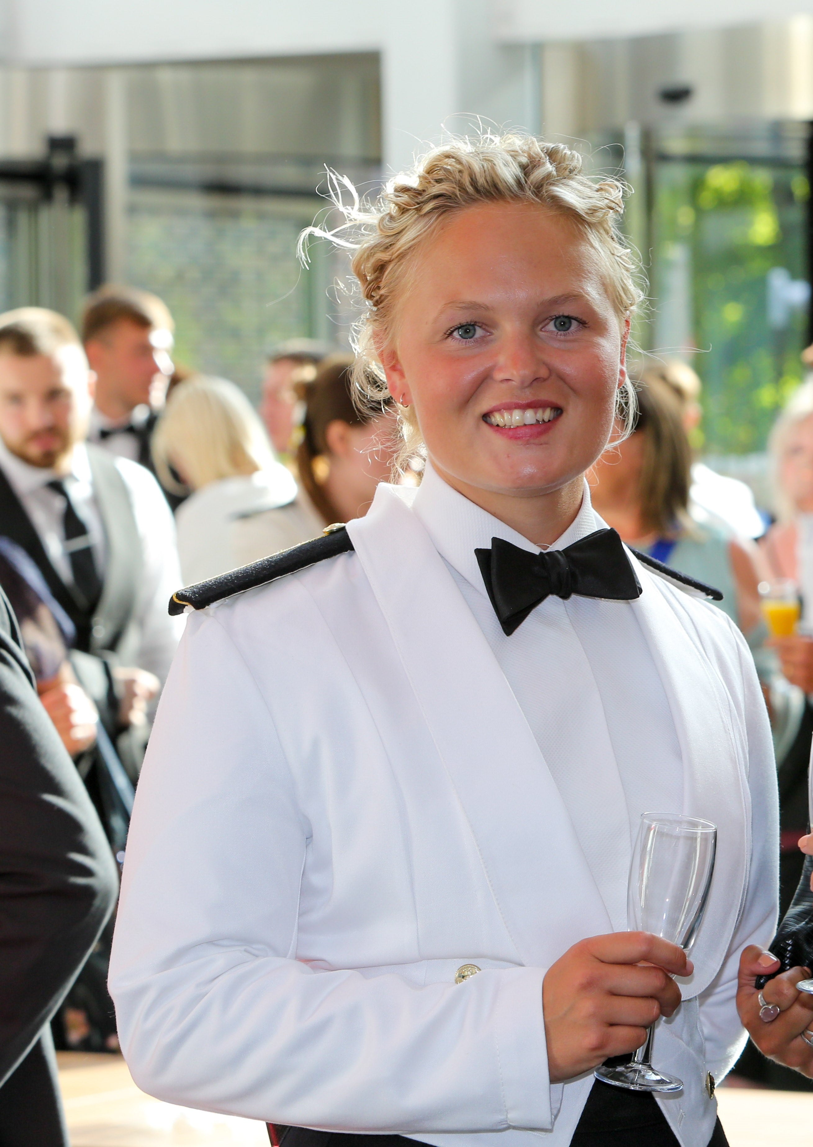 Daisy Jarvis at the Warsash Maritime School Passing Out ceremony last summer