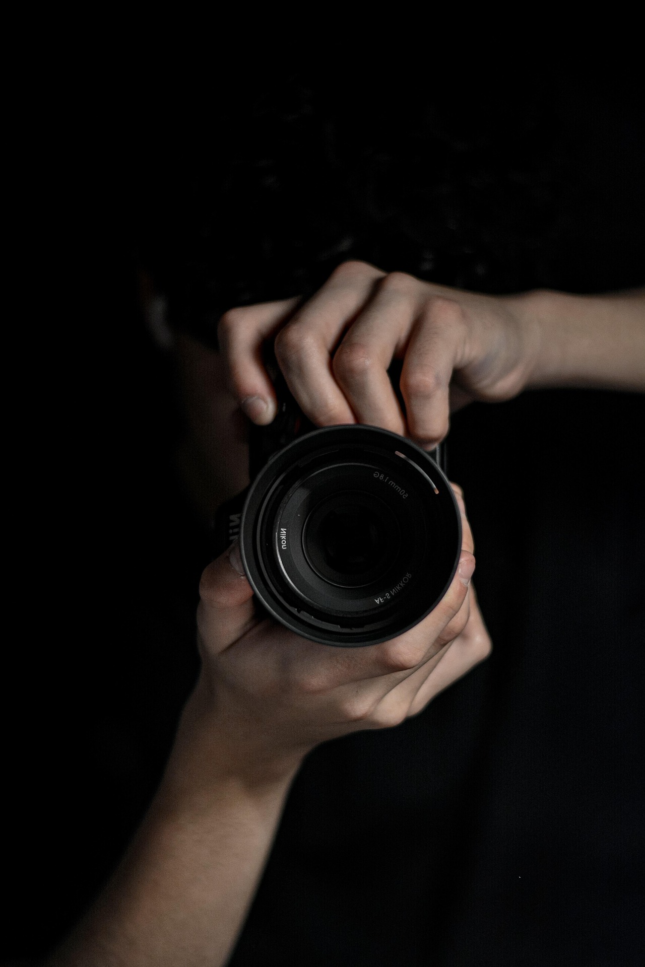 A person taking a photograph