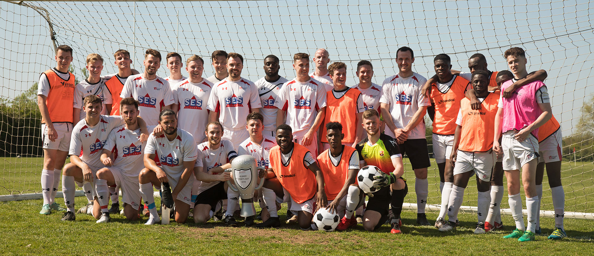 Football at the alumni sports day