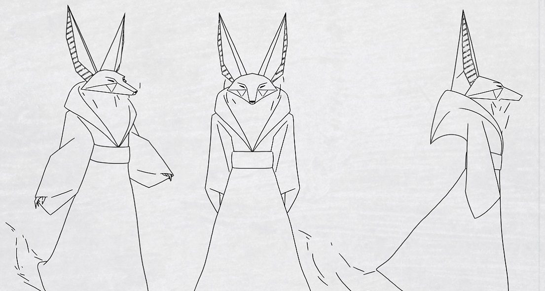 Ana Camelia Cojan drawing of a fox