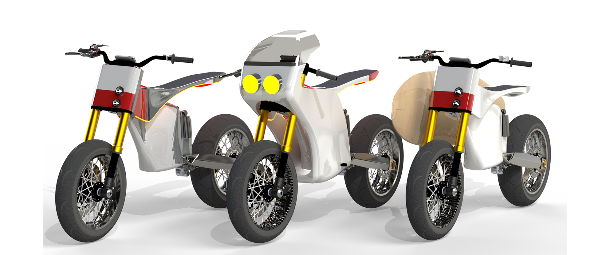 Ben Lee's electric motorbike rendering