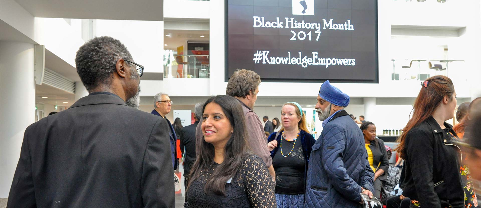 Atendees at the Black History Month event