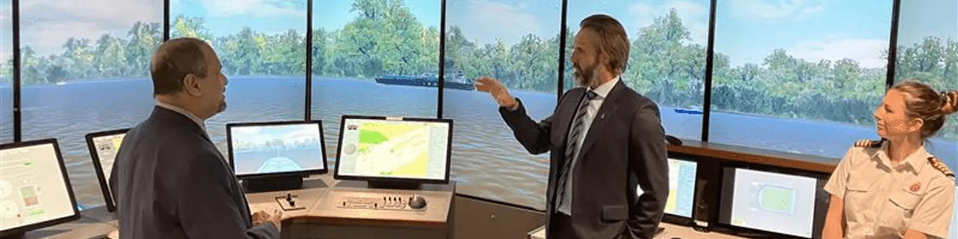 GMDSS Bridge at the Maritime Simulation Centre.