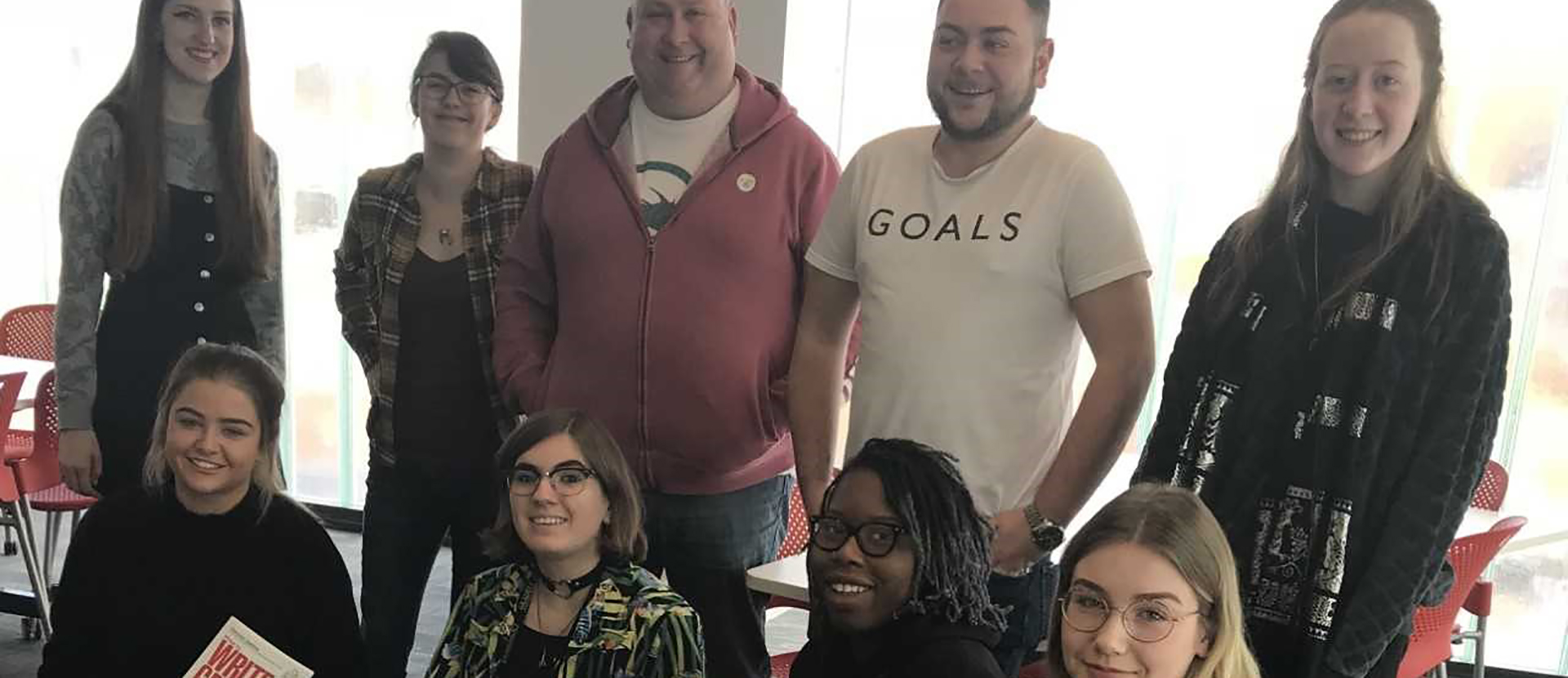 Students at the copywriting retreat