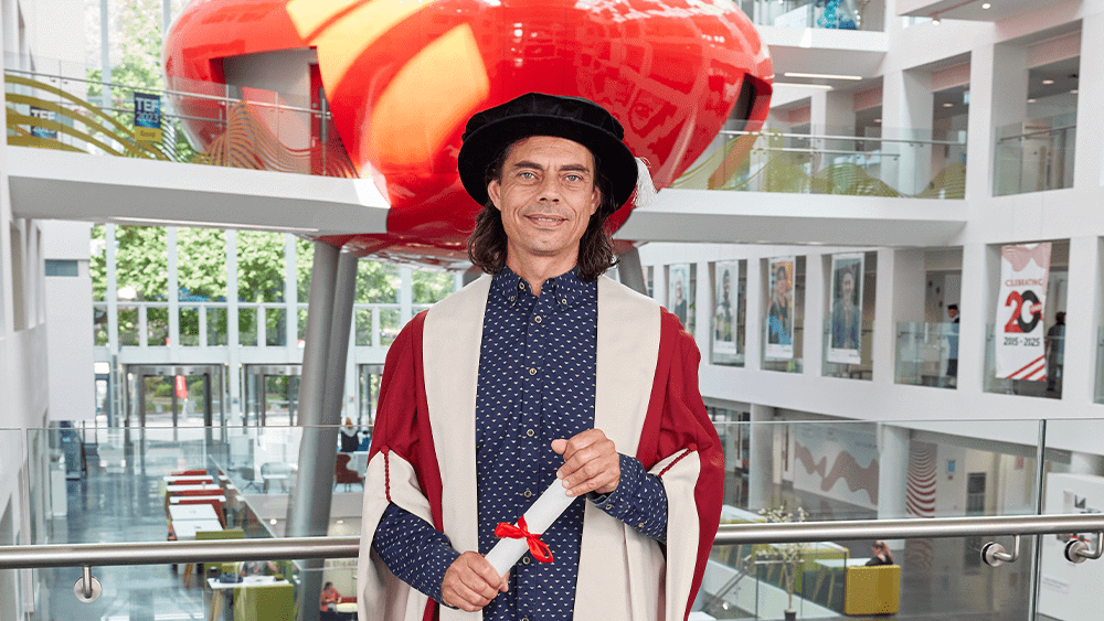 Daniel Crow in The Spark at Solent University.