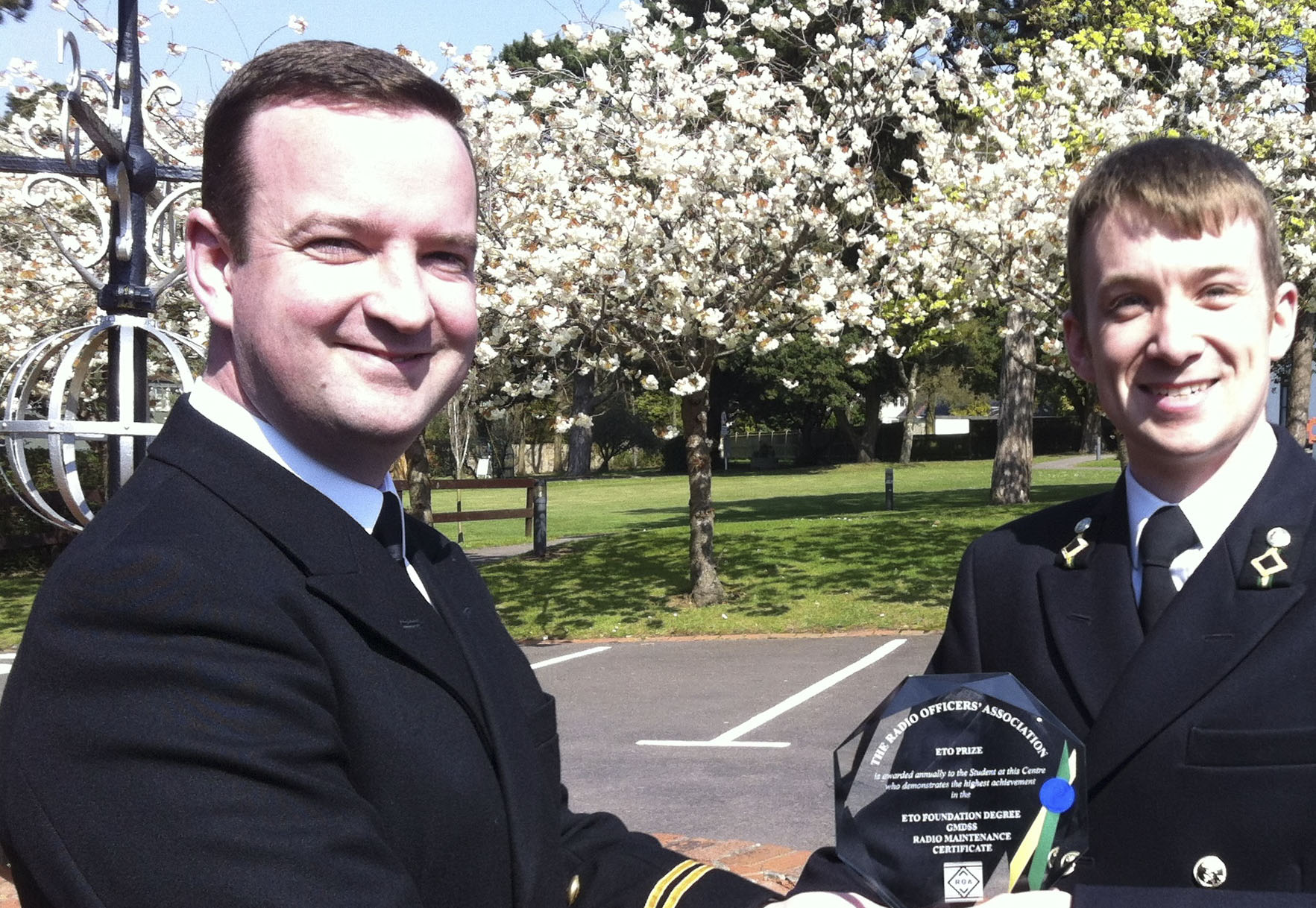 David Gee and Officer Cadet Phil Corner