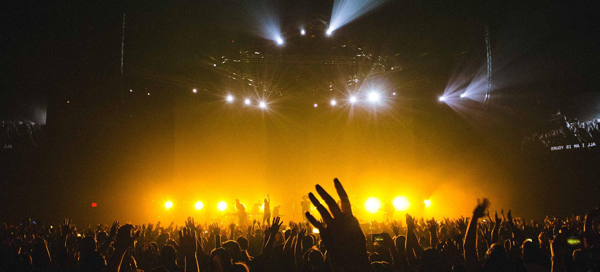 A crowd at a festival
