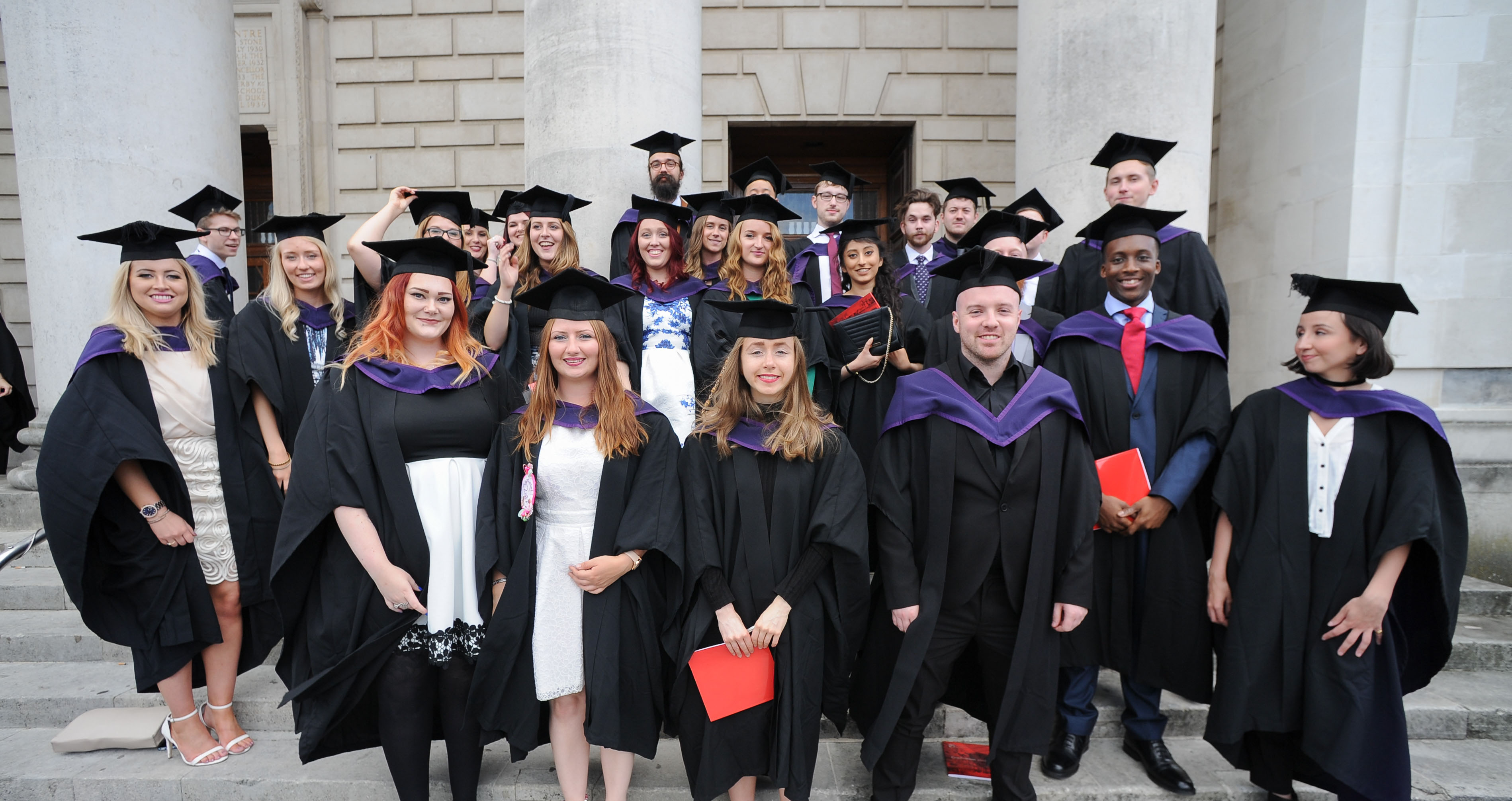 Graduates outside Guildhall