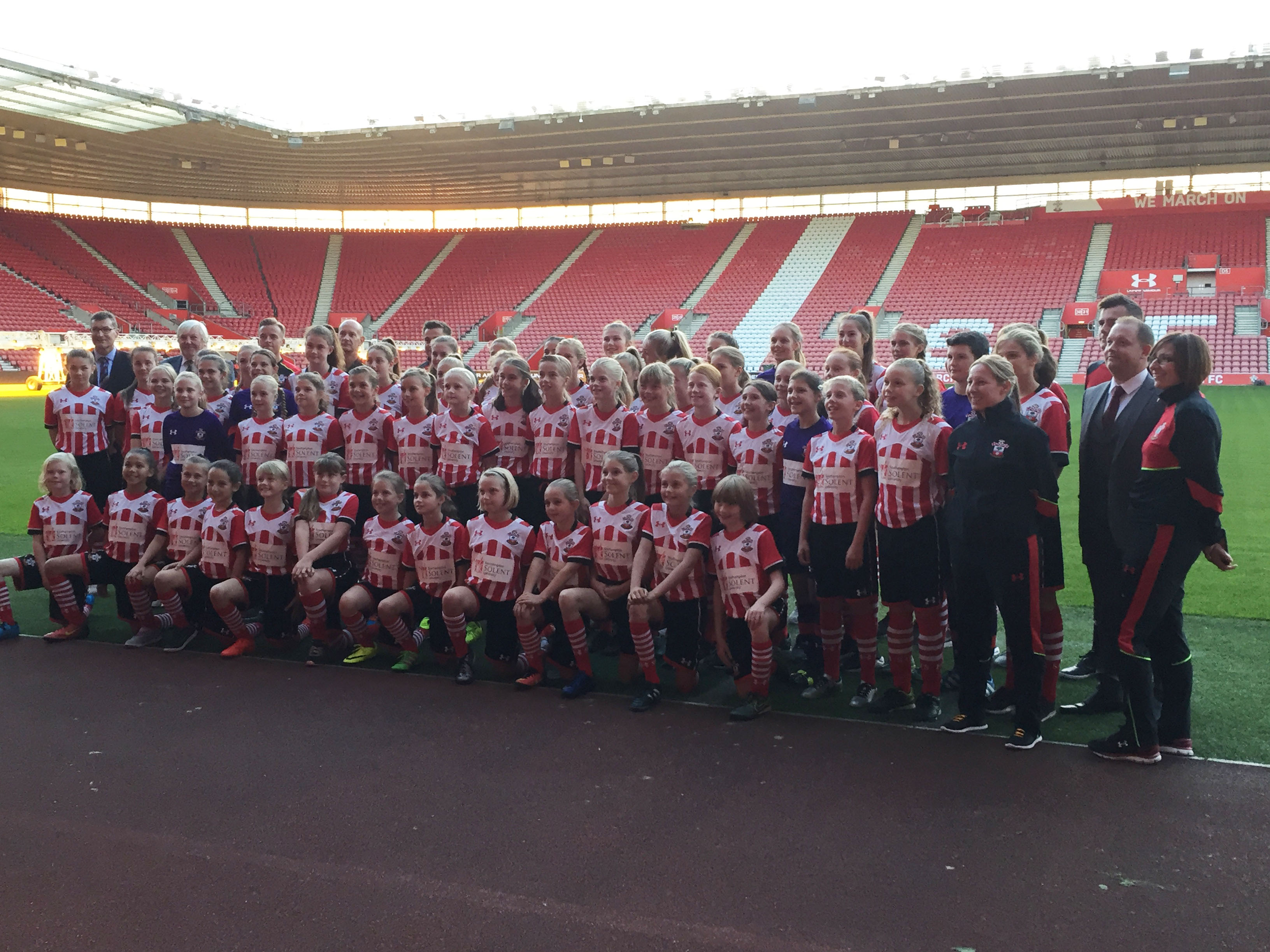 Saints partnership students