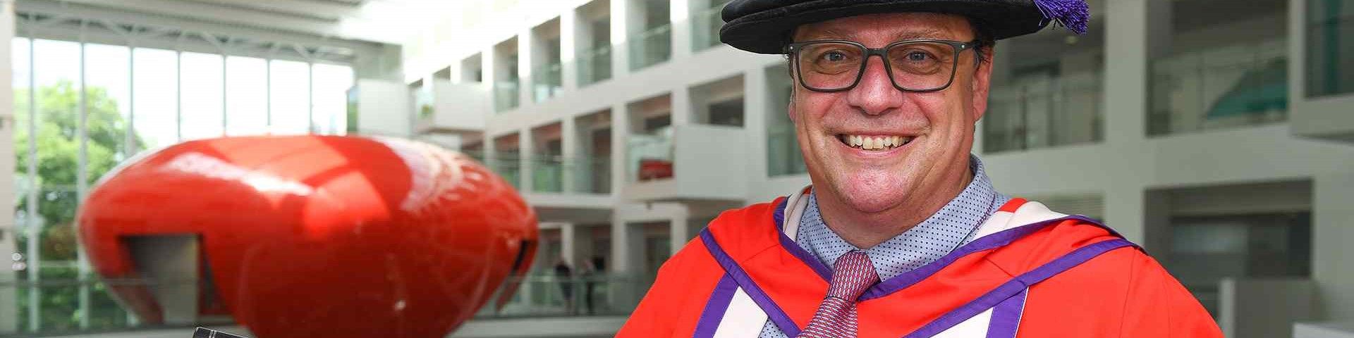 Ian Hughes, awarded the honorary degree of Doctor of Technology