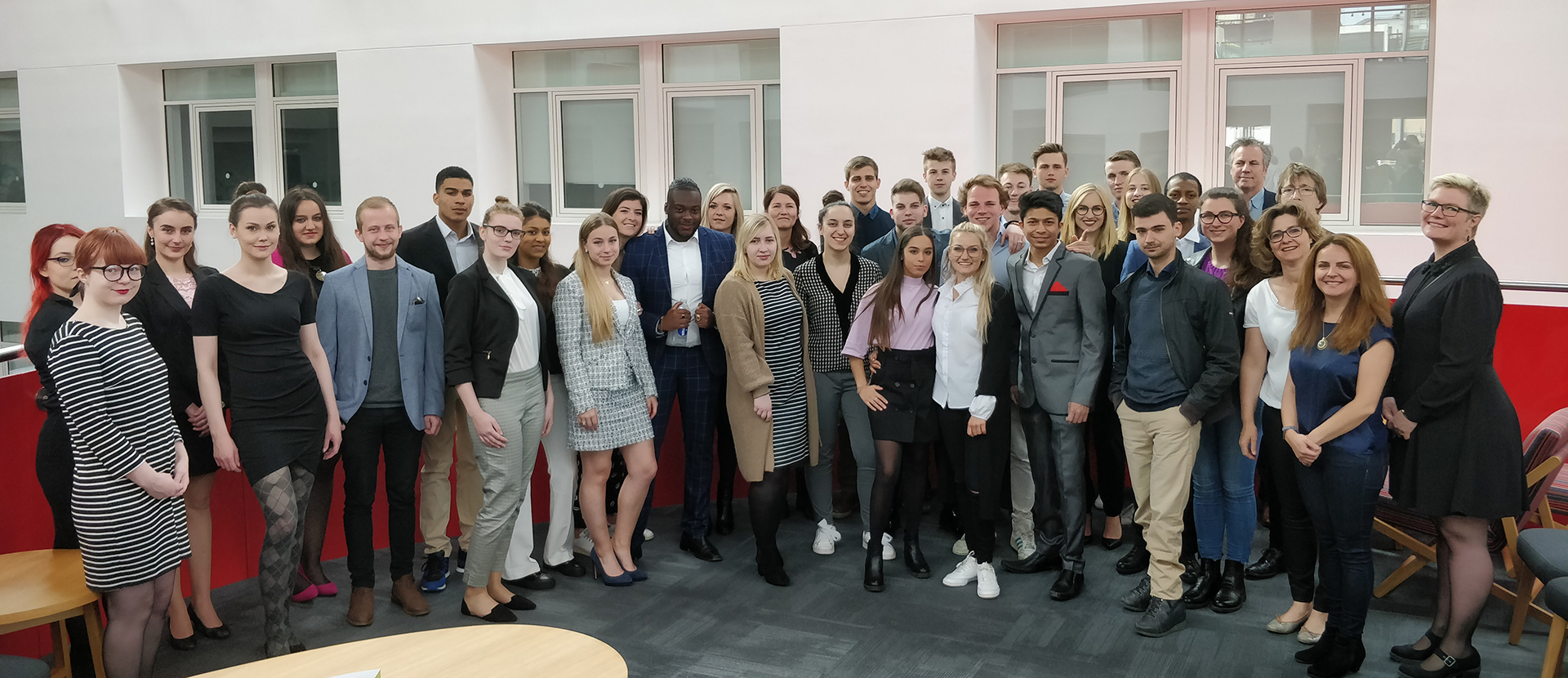 Students participating in International Marketing Week