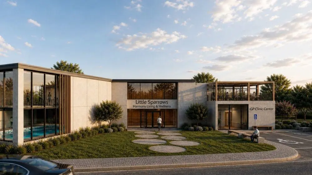 Exterior building wellbeing centre