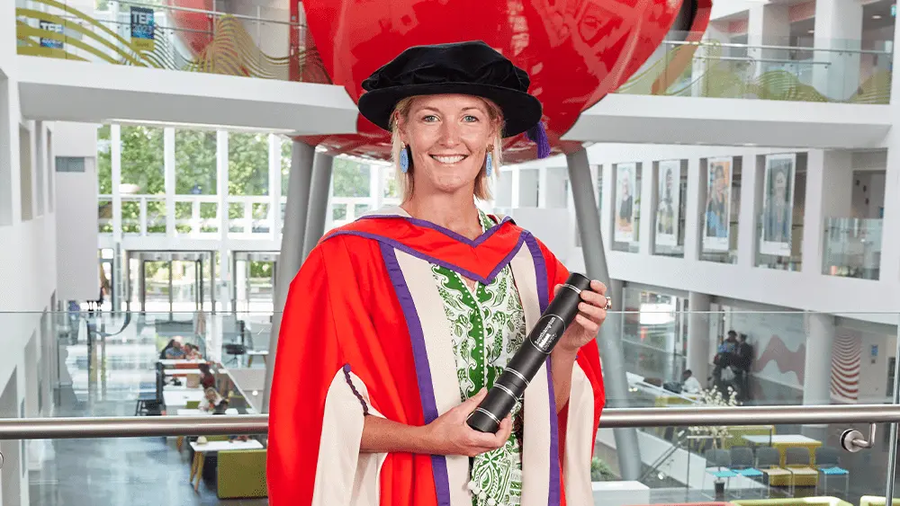 Lady Edwina Grosvenor in The Spark at Southampton Solent University.