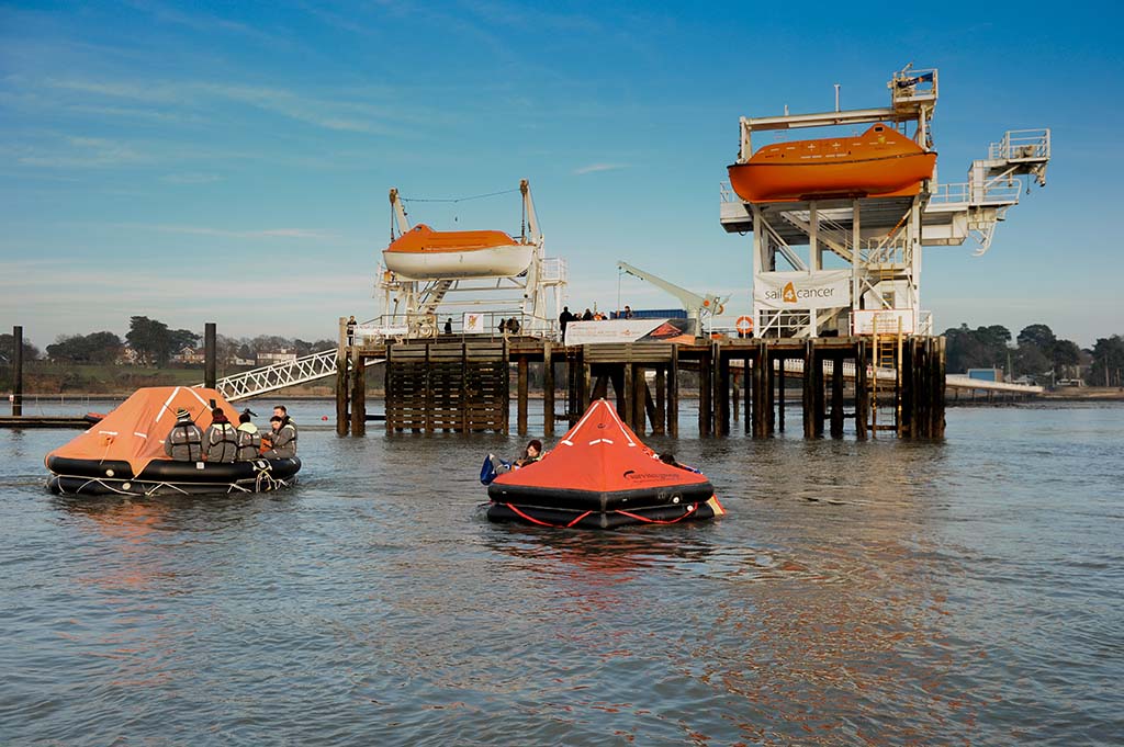 Liferaft at Warsash