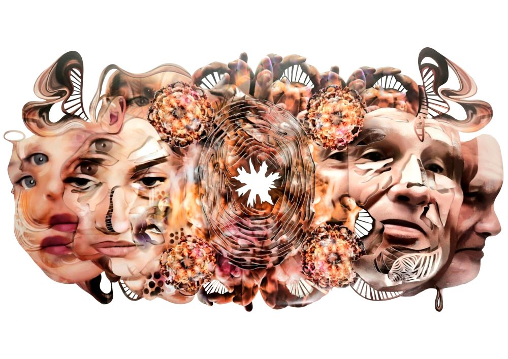 Illustration winner's image of multiple faces