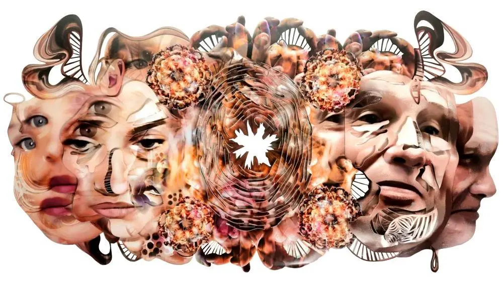Illustration winner's image of multiple faces