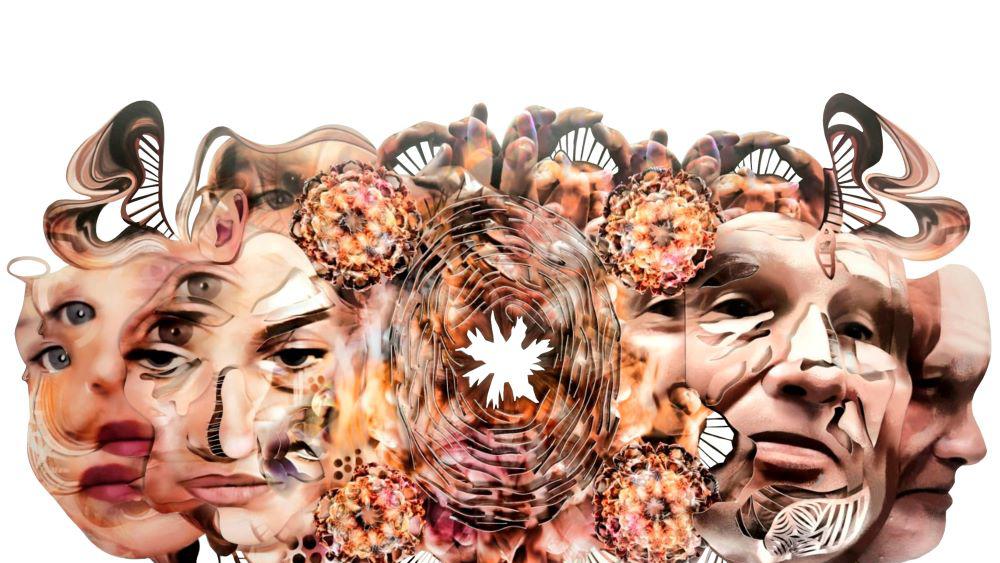 Illustration winner's image of multiple faces