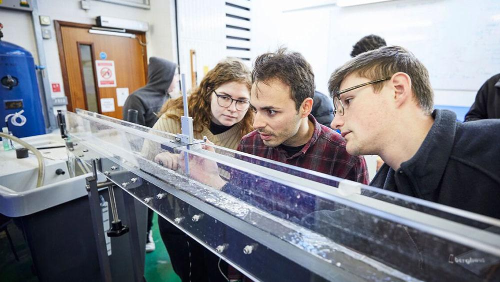 Students engaged in practical workshops and experiments 