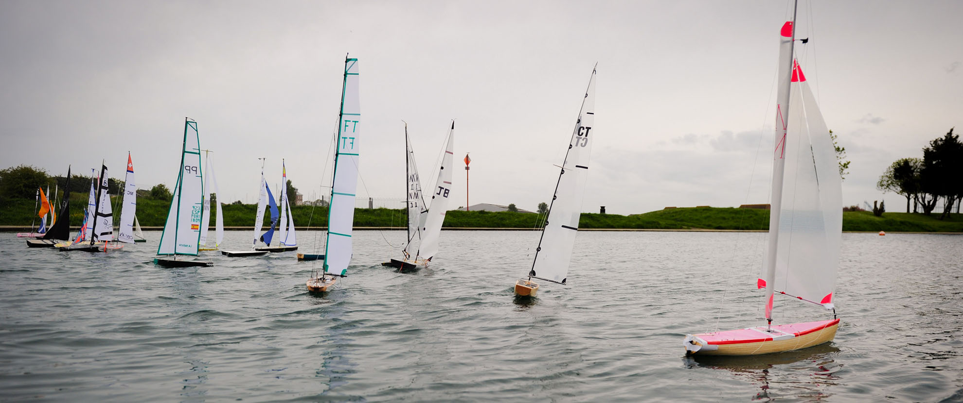 Model yachts at the lake