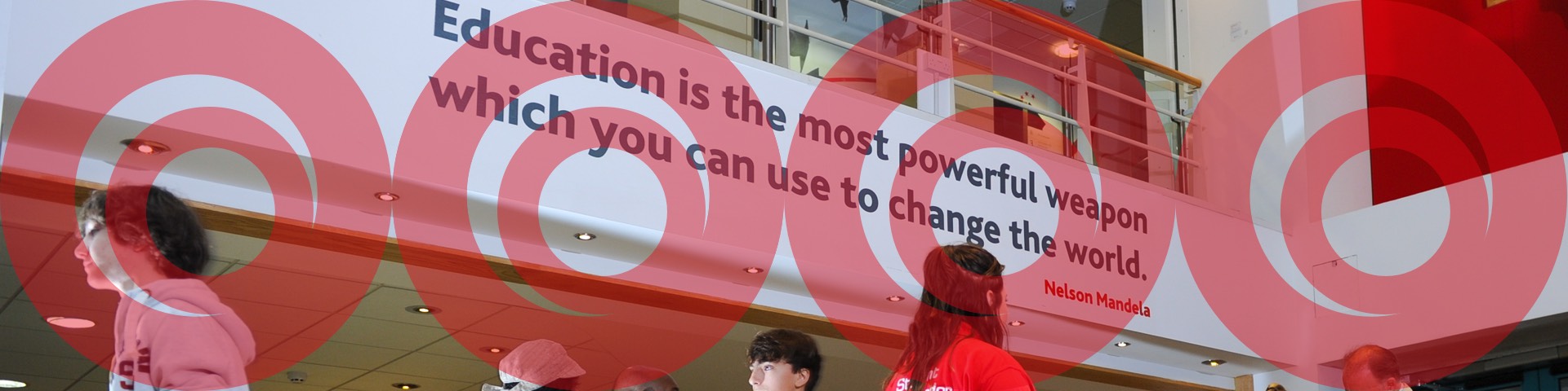 Nelson Mandela quote in the Andrews concourse
