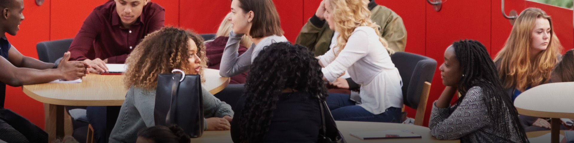 students learning