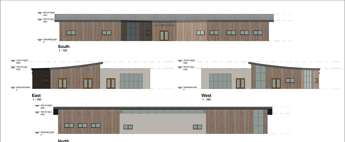 Oak tree nursery design close up by Jordan Reimnitz-Wood