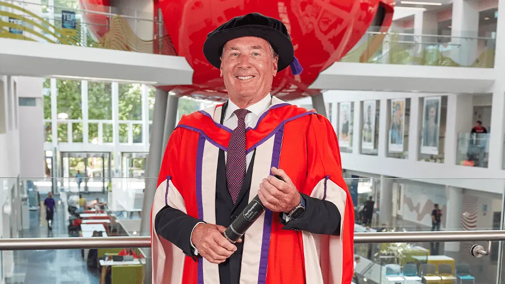 Philip Cotton in The Spark at Solent University. 