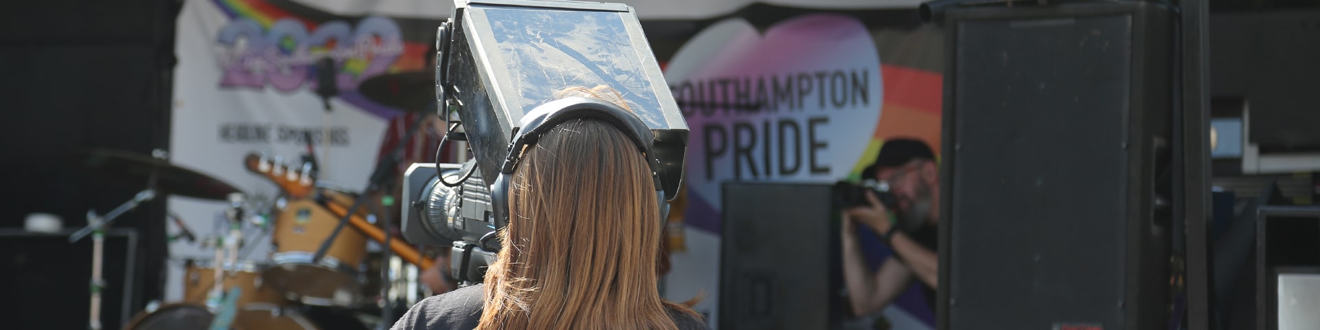Solent Creatives crew filming at Southampton Pride