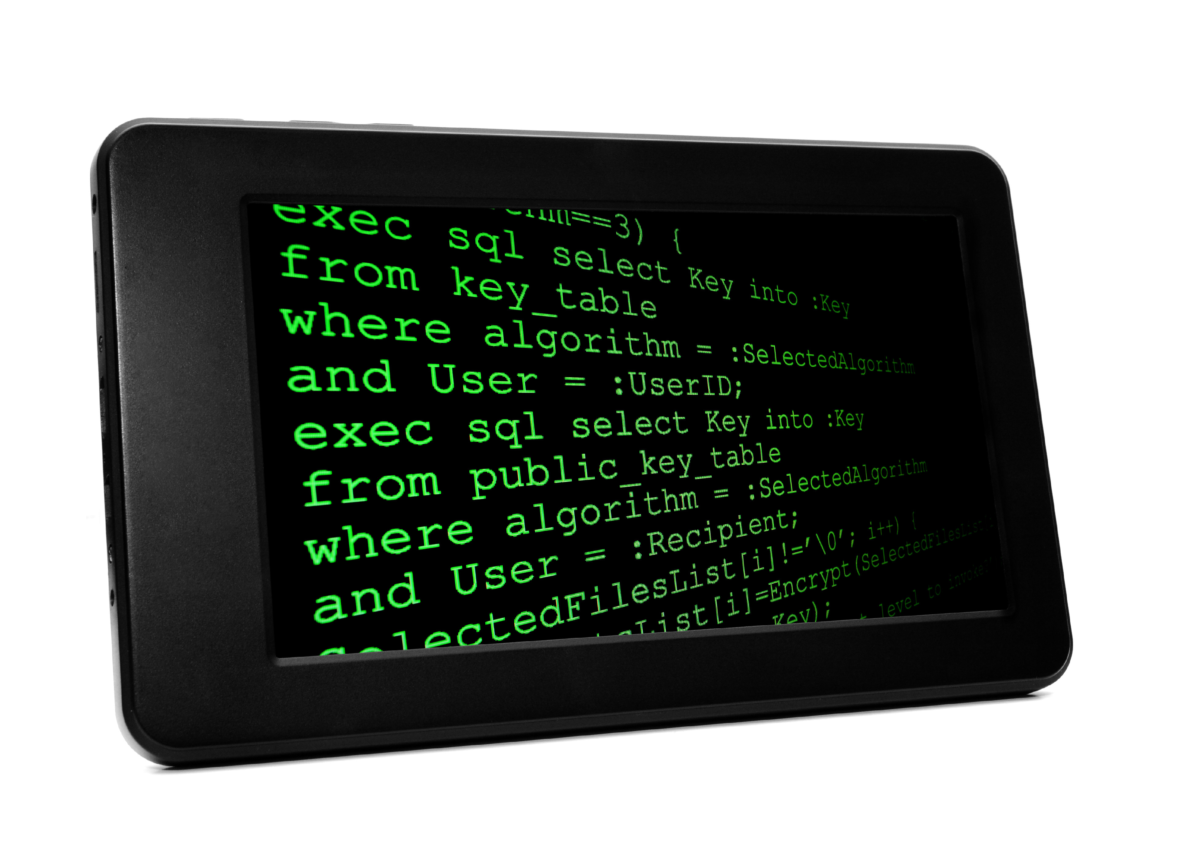 Programming on a tablet