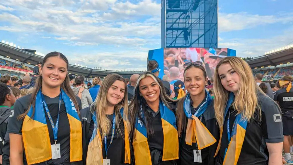 Students at the Gothia Cup in Sweden