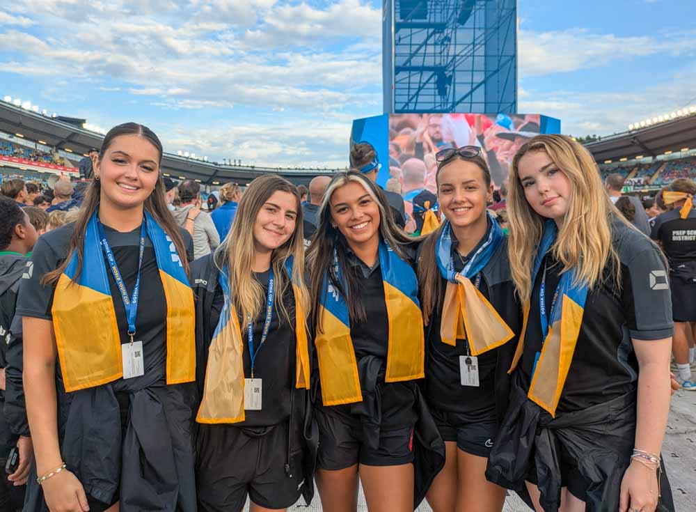 Students at the Gothia Cup in Sweden