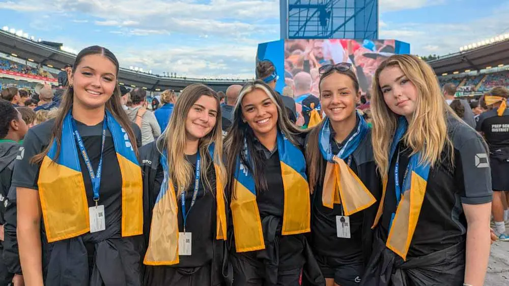 Students at the Gothia Cup in Sweden