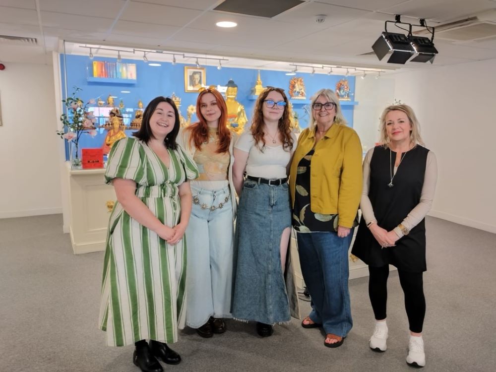 Gemma Pratt (Go Southampton), Louna Crebouw Potez (illustration student), Kitty Gray (Accountancy student), Gail (not sure of surname!, Director of Kadampa Meditation Centre, and Lesley Taylor, Senior Lecturer Re:So