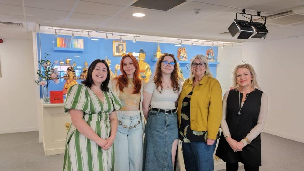 Gemma Pratt (Go Southampton), Louna Crebouw Potez (illustration student), Kitty Gray (Accountancy student), Gail (not sure of surname!, Director of Kadampa Meditation Centre, and Lesley Taylor, Senior Lecturer Re:So